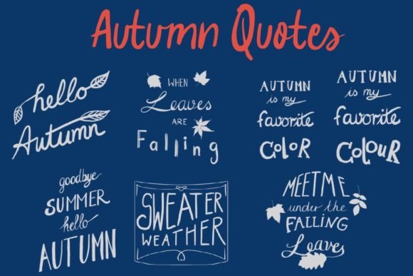 Autumn Quotes Procreate Brushset Guide