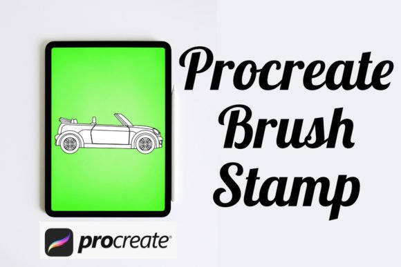 Car 10 Outline Procreate Brush Stamp