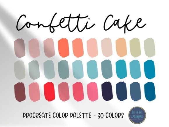 Confetti Cake Procreate Palette