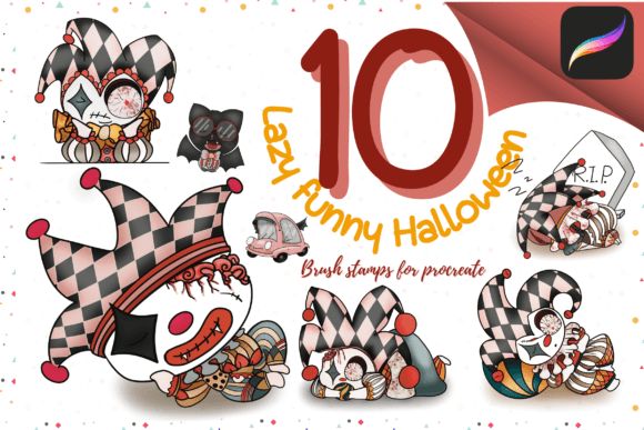 Evaluating the Brush Stamps Lazy Funny Halloween Set for Procreate