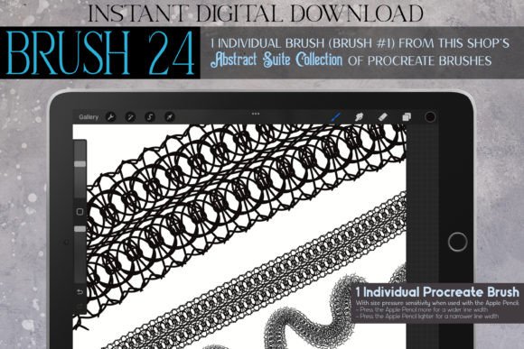 Evaluating the Procreate Brush 24 – Abstract Suite for Digital Illustration