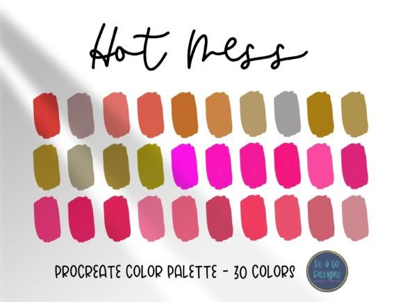 Hot Mess Procreate Color Palette: Streamlining Your Digital Art Workflow