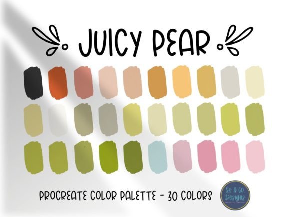 Juicy Pear Procreate ColorPalette: A Curated Tool for Digital Artists
