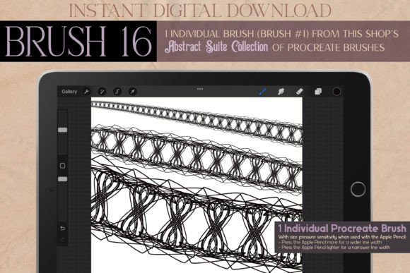 Mastering the Procreate Brush 16 – Abstract Suite for Elegant Digital Design