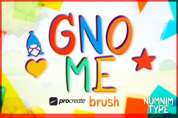 Procreate Brush Gnome Kid Alphabet a-Z Guide