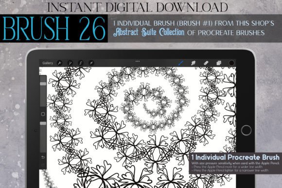 Refining Digital Artistry with Procreate Brush 26 – Abstract Suite