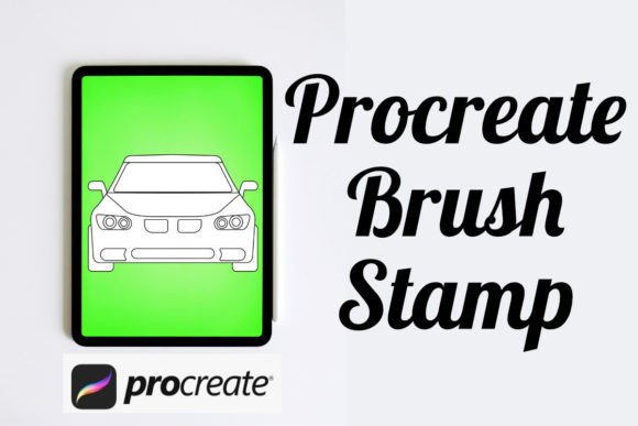 Streamlining Digital Illustration with the Car 26 Outline Procreate Brush Stamp
