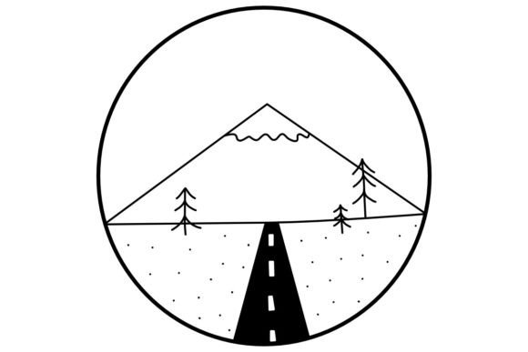 Streamlining Landscape Workflows with the Road to Mountain Procreate Brush Stamp
