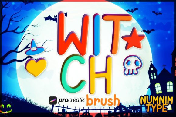 Unlocking Creative Potential with the Procreate Brush Witch Kids Alphabet a-Z